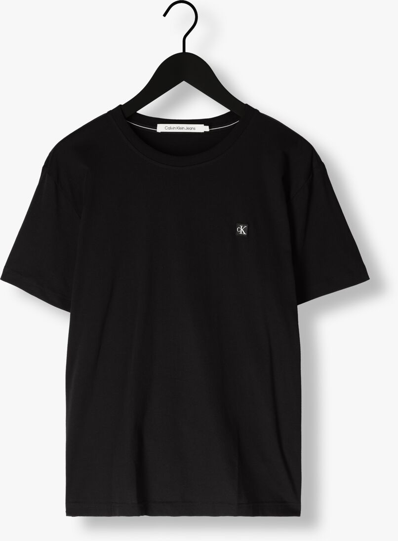 CALVIN KLEIN zwarte calvin klein t-shirt ck embro badge tee