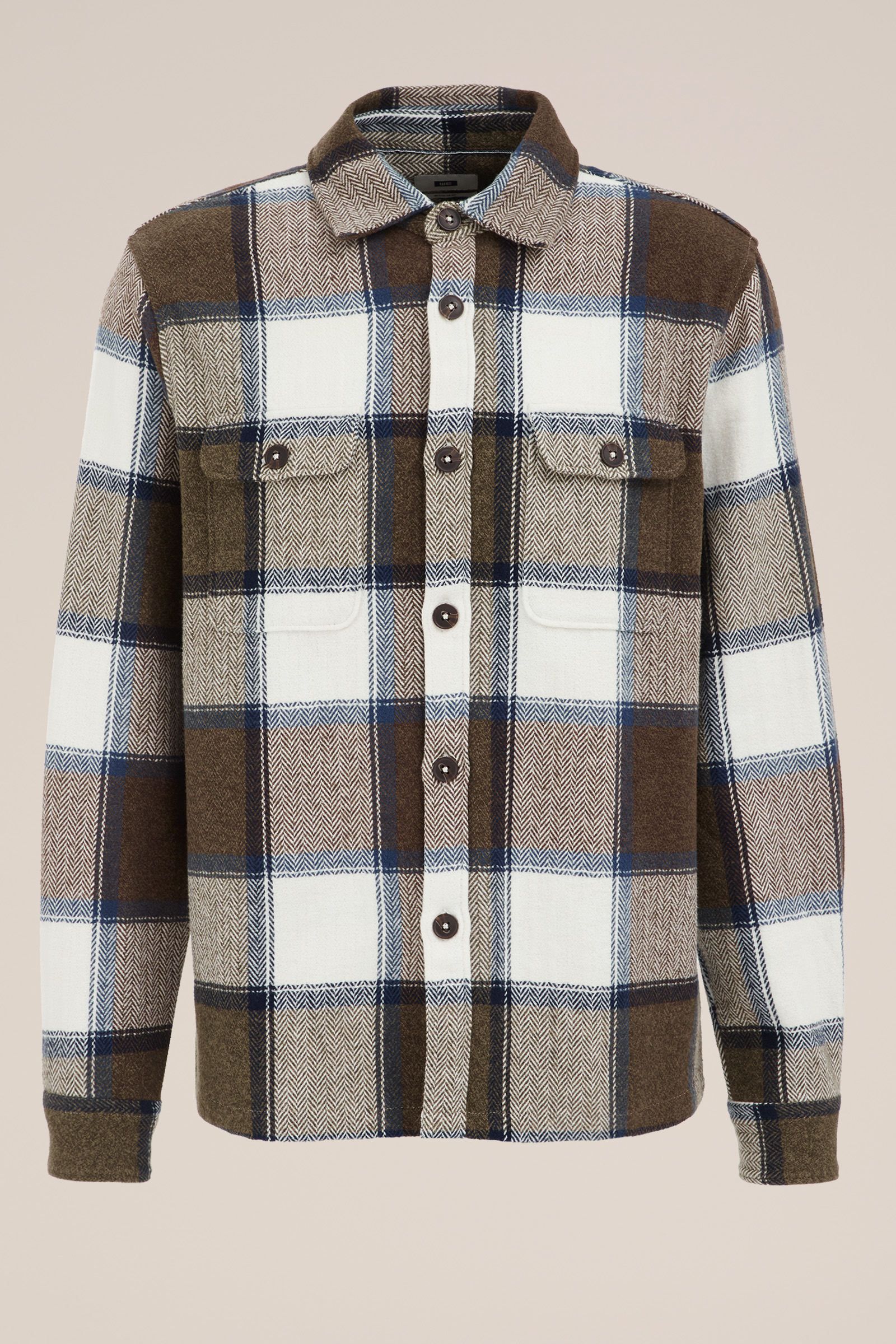 Tall fit overshirt met ruit WE Fashion Donkergroen