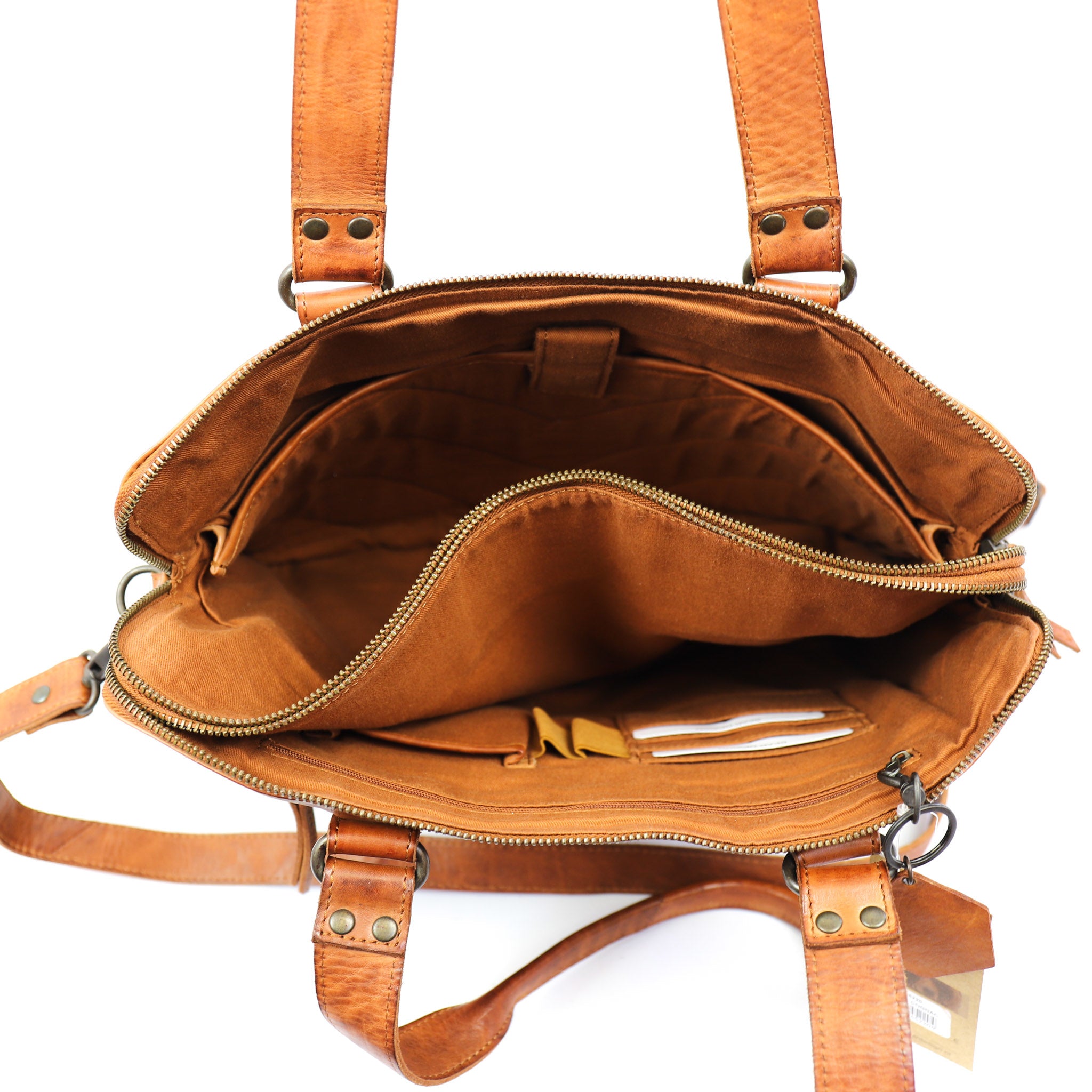 Hand-/schoudertas 'Lia' cognac Cognac