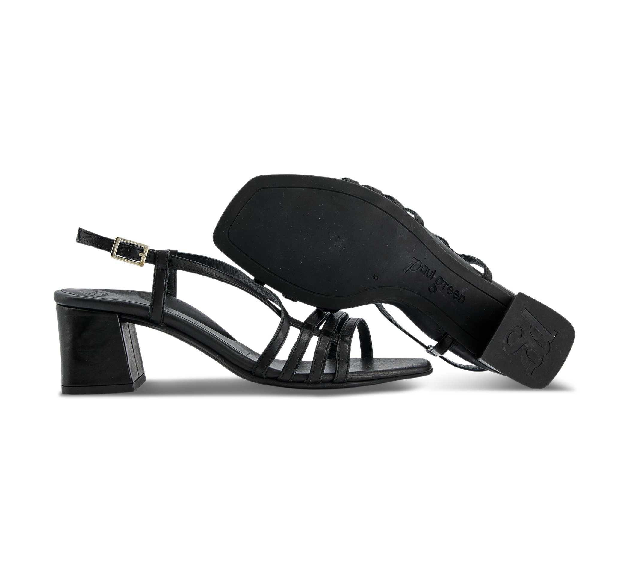 Paul Green 6042 - Riemchensandalen schwarz