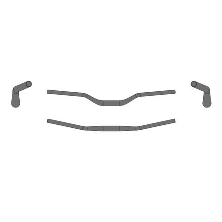 RISER BAR 50  schwarz  31.8mm
