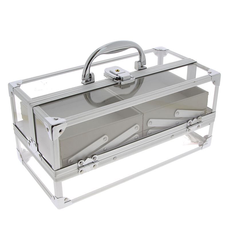Vanity transparent avec tiroirs