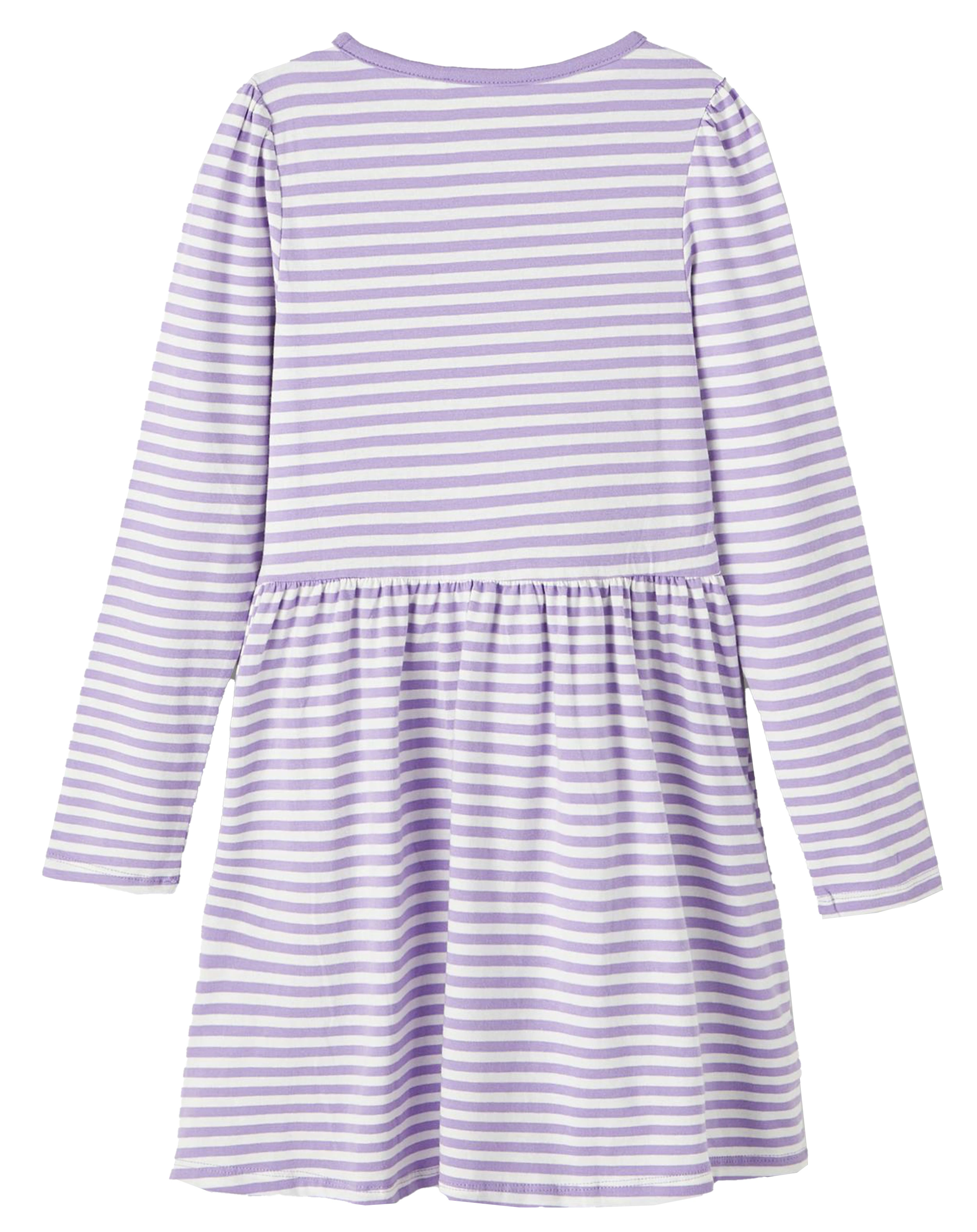 Langarmkleid NKFVALENTINA gestreift in sand verbena