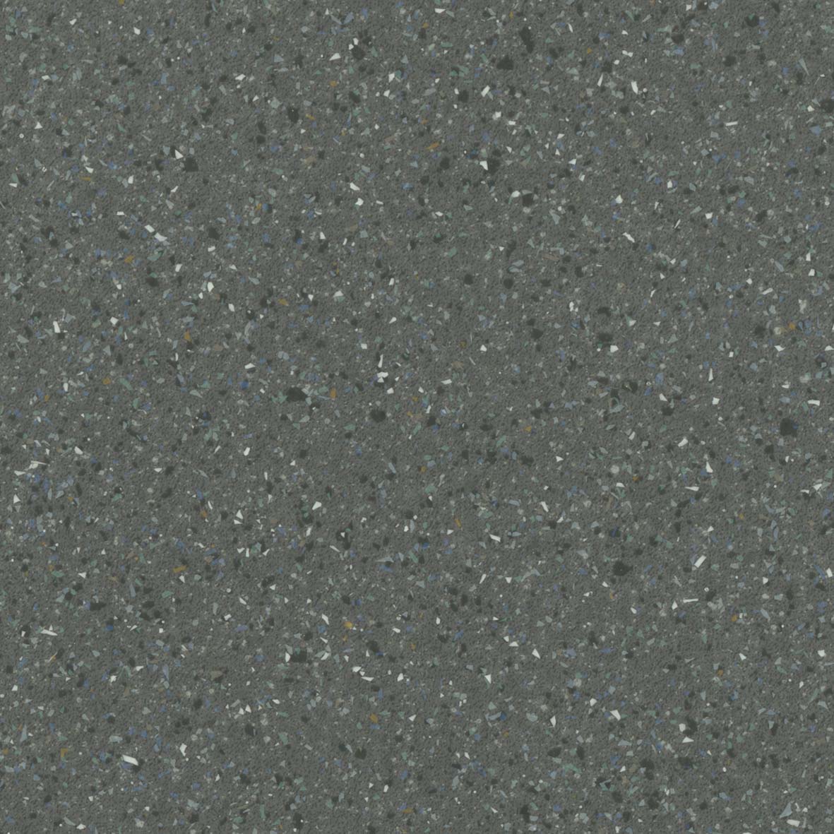 PVC vloer per meter, steenlook, antraciet, vinyl vloer, terrazzo stijl, 200 cm breed (per meter verkocht)