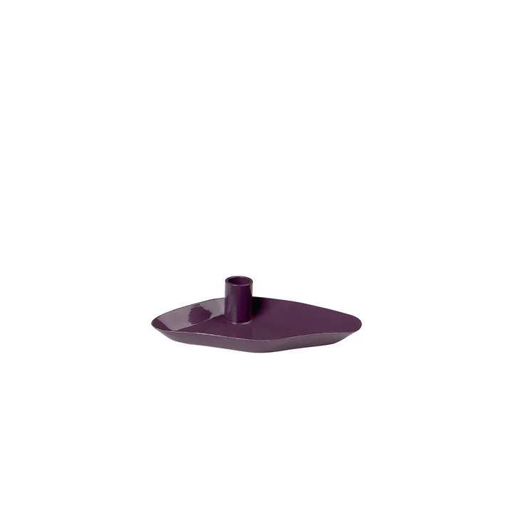 Broste Copenhagen - Mie Kerzentablett, Mini 10 x 8 x 2 cm, blackberry wine