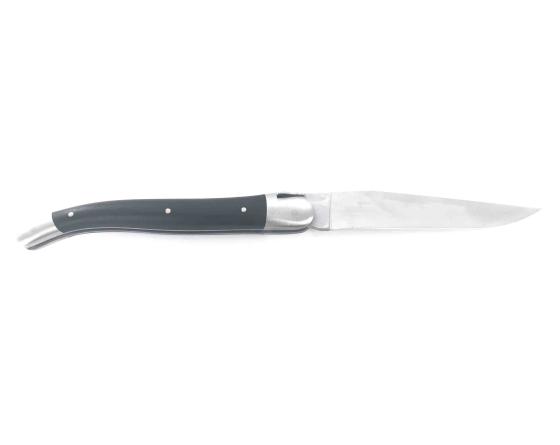 Laguiole Tradition 12 cm - 2 mitres - Ebène Couteau de Poche Forge de Laguiole