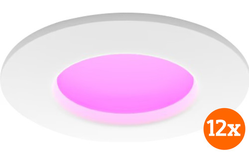Philips Hue Inbouwspot Slim - White and color - 90mm - wit - 12-pack
