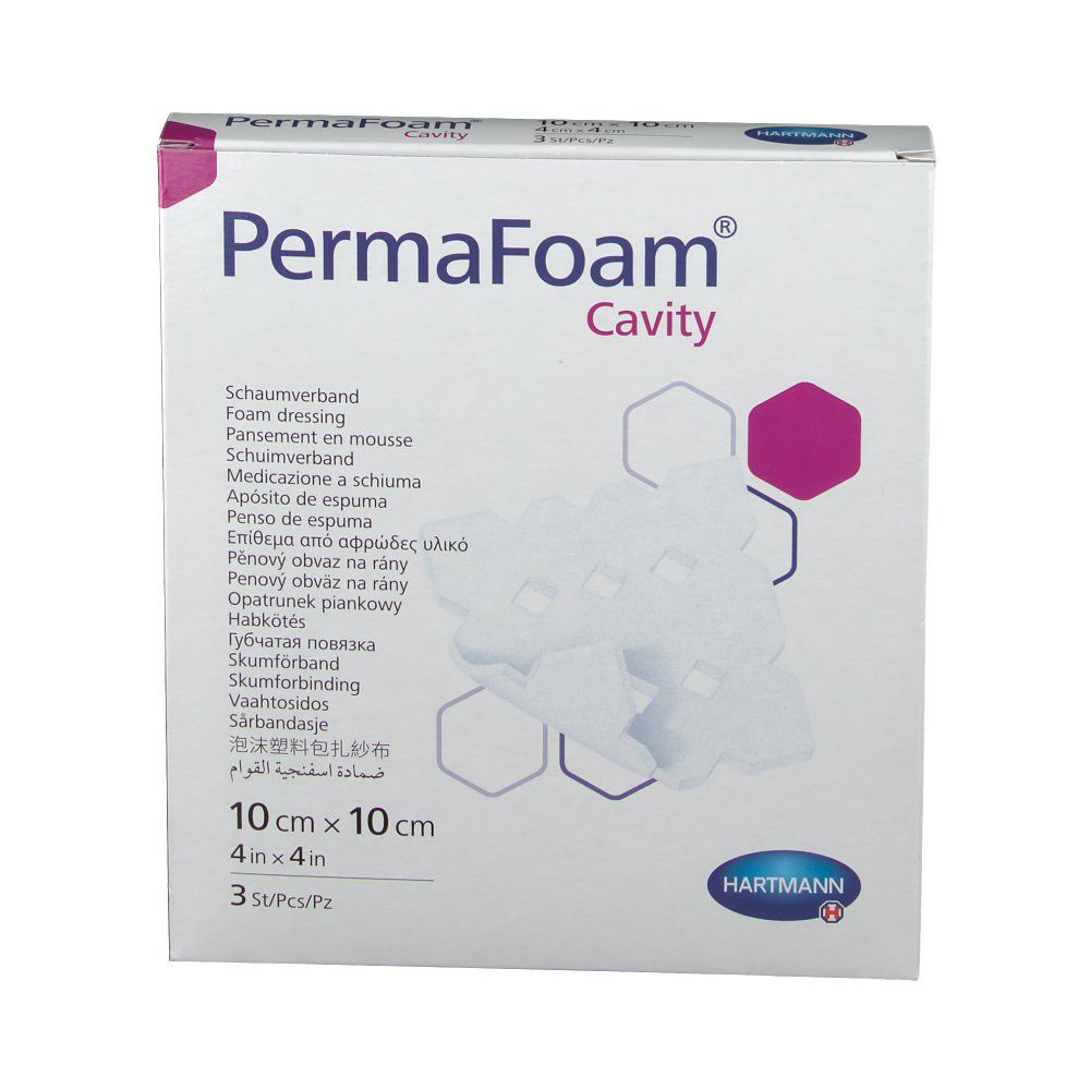PermaFoam® Cavity Schaumverband 10 x 10 cm