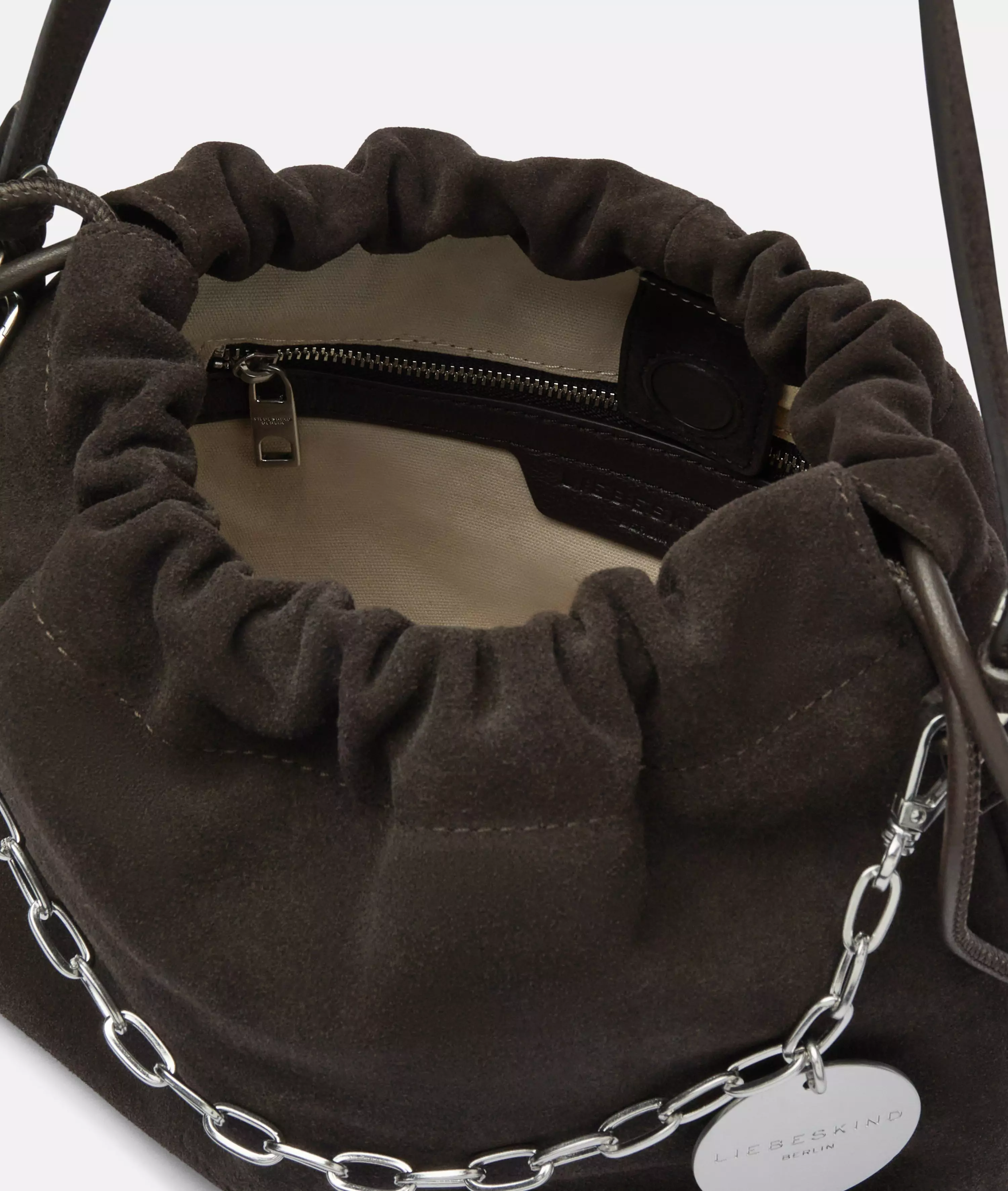 Lya II Hobo S Handy pouch bag made from soft suede