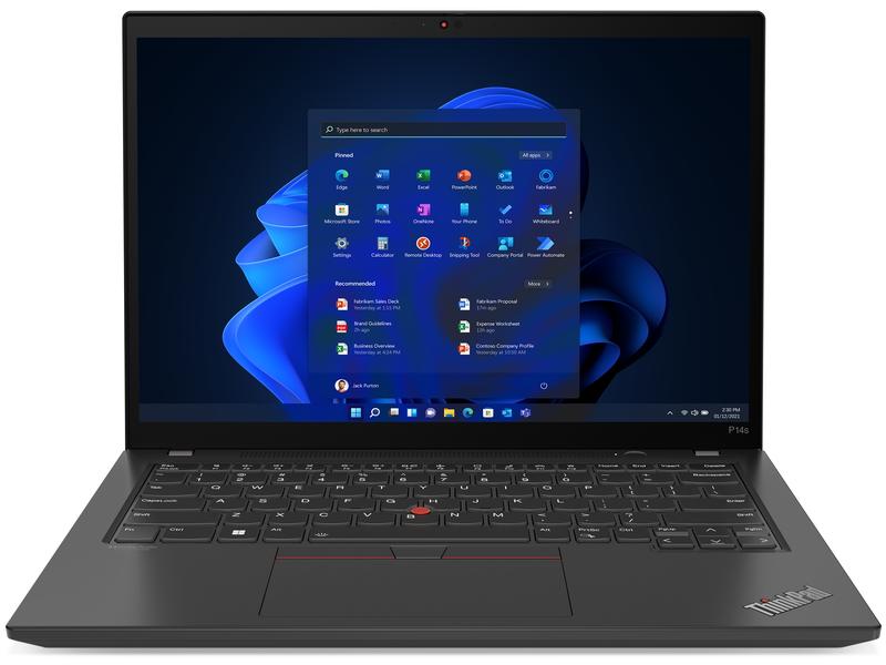 Lenovo Notebook ThinkPad P14s Gen.5 (Intel) Schlanker und zuverlässiger Arbeitslaptop