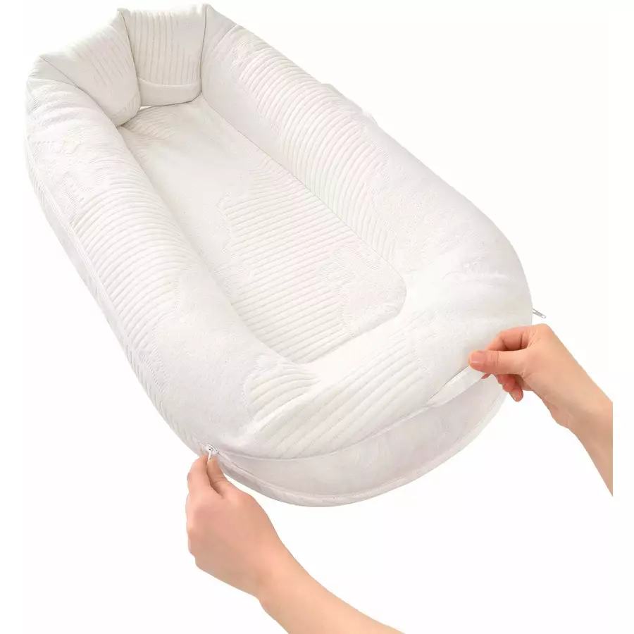 hibboux® Matratze Coccoon Baby Bed Weiß
