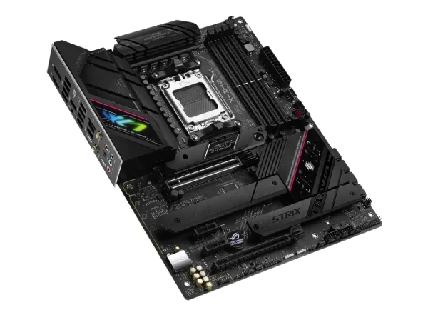 ASUS ROG Strix B650E-F Gaming WiFi - Bundkort - ATX - Socket AM5 - AMD B650 Chipset - USB-C 3.2 Gen 2x2, USB-C 3.2 Gen2, USB 3.2 Gen 2, USB 3.2 Gen 1 - 2.5 Gigabit LAN, Wi-Fi 6, Bluetooth - onboard grafik (CPU påkrævet) - HD Audio (8-kanaler)