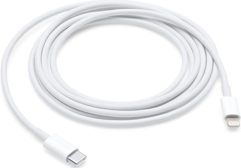 Apple - Lightning naar USB C - Oplaad- en Datakabel - Zwart - Koper