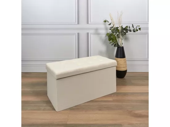 Coffre Banc Pliable Eleonor Beige