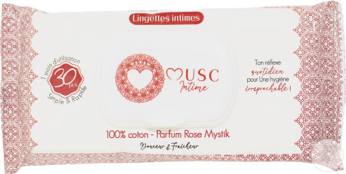 Musc Intime Rose Mystik L’Envoûtante Lingettes Intime 30 Unités