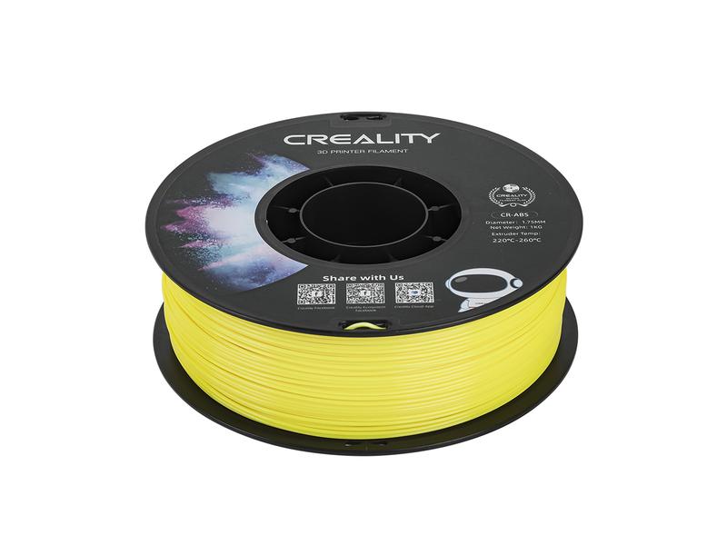 Creality Filament ABS, Gelb, 1.75 mm, 1 kg ABS 3D Drucker Filament