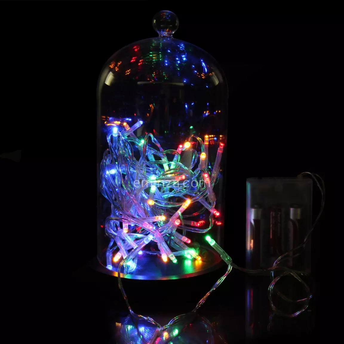 Guirlande lumineuse à piles 5 m 50 LED Fixe Multicolore