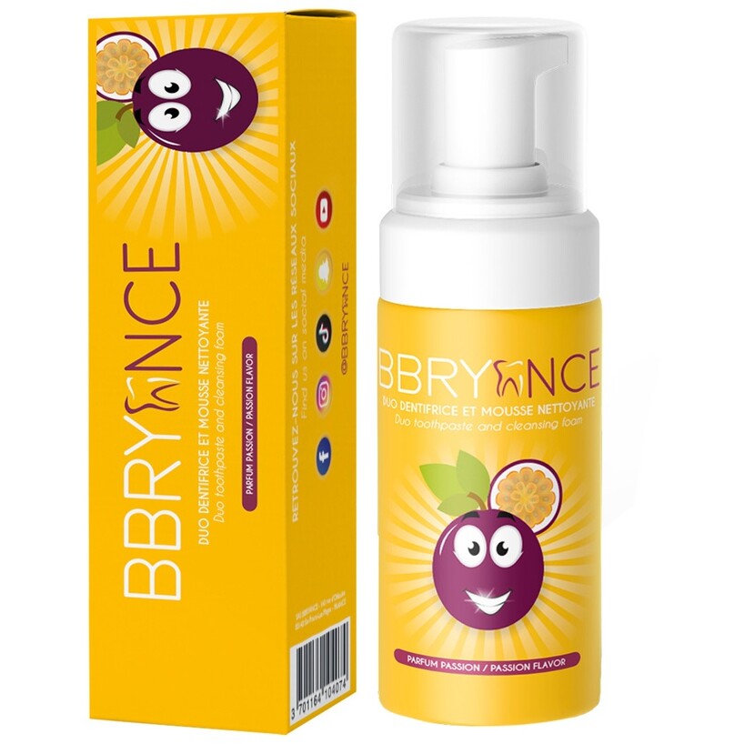 Dentifrice mousse blancheur - Passion - 50 ml