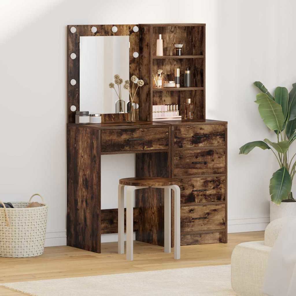 vidaXL Kaptafel 2 st Bruin 50 x 41 x 135 cm Houtsoort