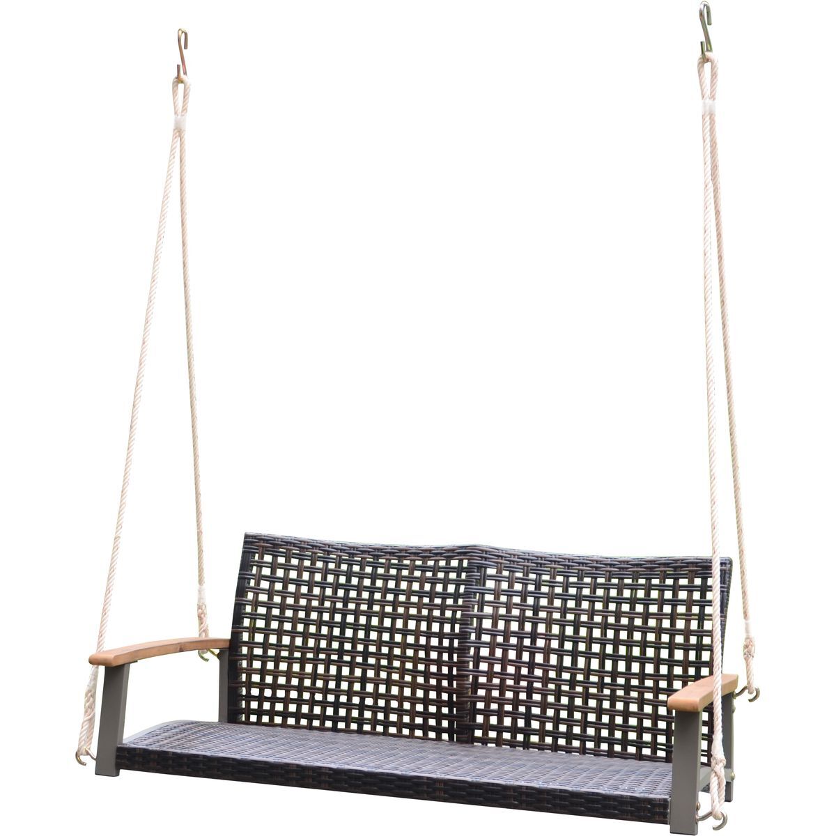 Hängebank CUNEO - braun-grau - 120 cm breit