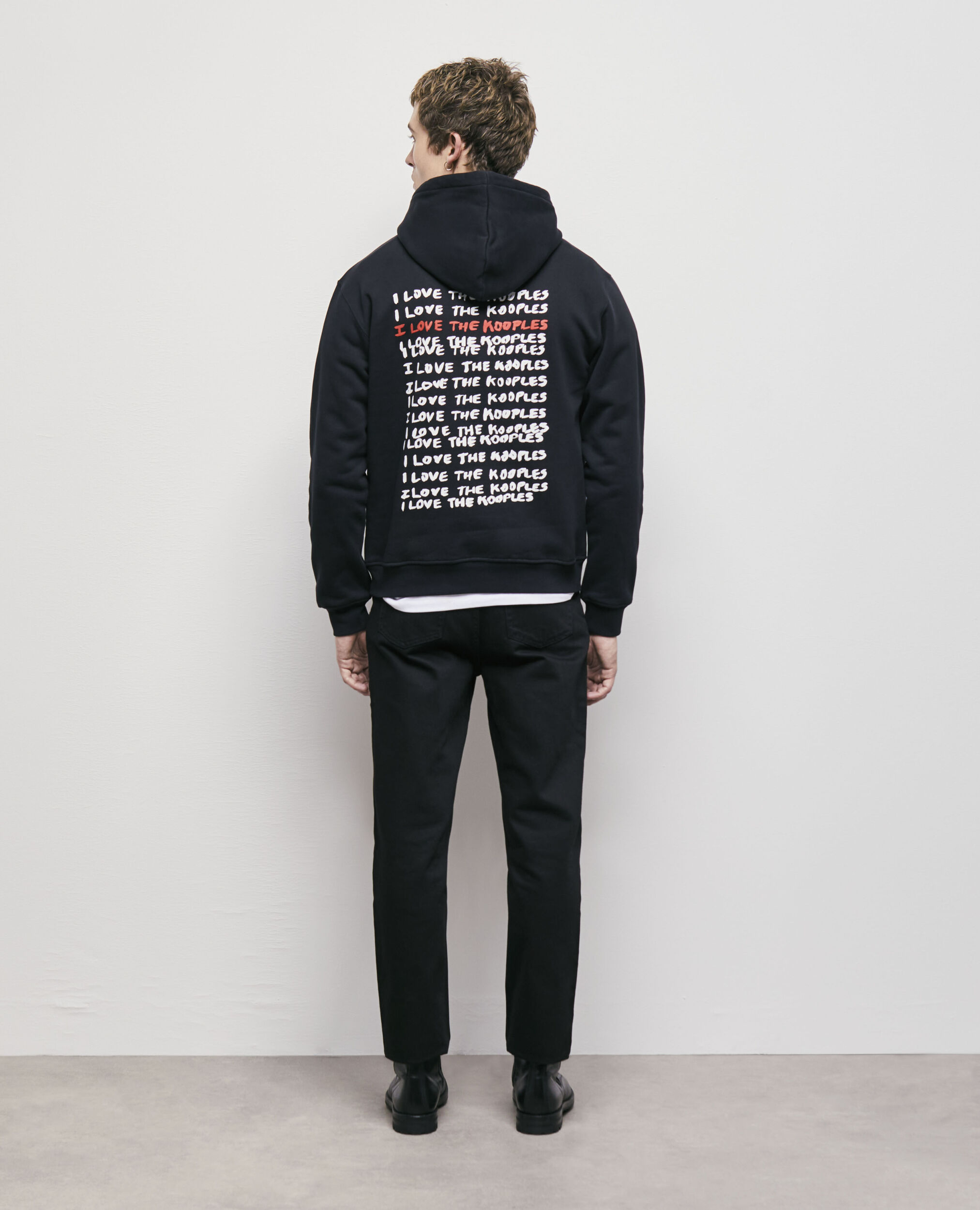 Sweatshirt I Love Kooples noir