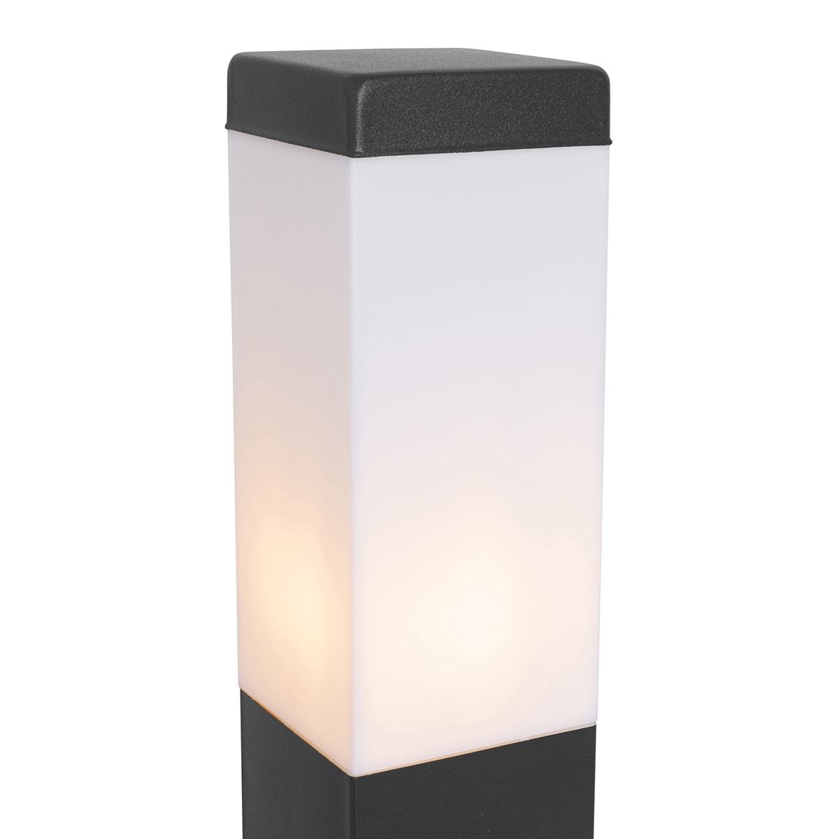 Buitenlamp donkergrijs met grondpin en kabelmof 45cm incl. stopcontact IP44 - Malios
