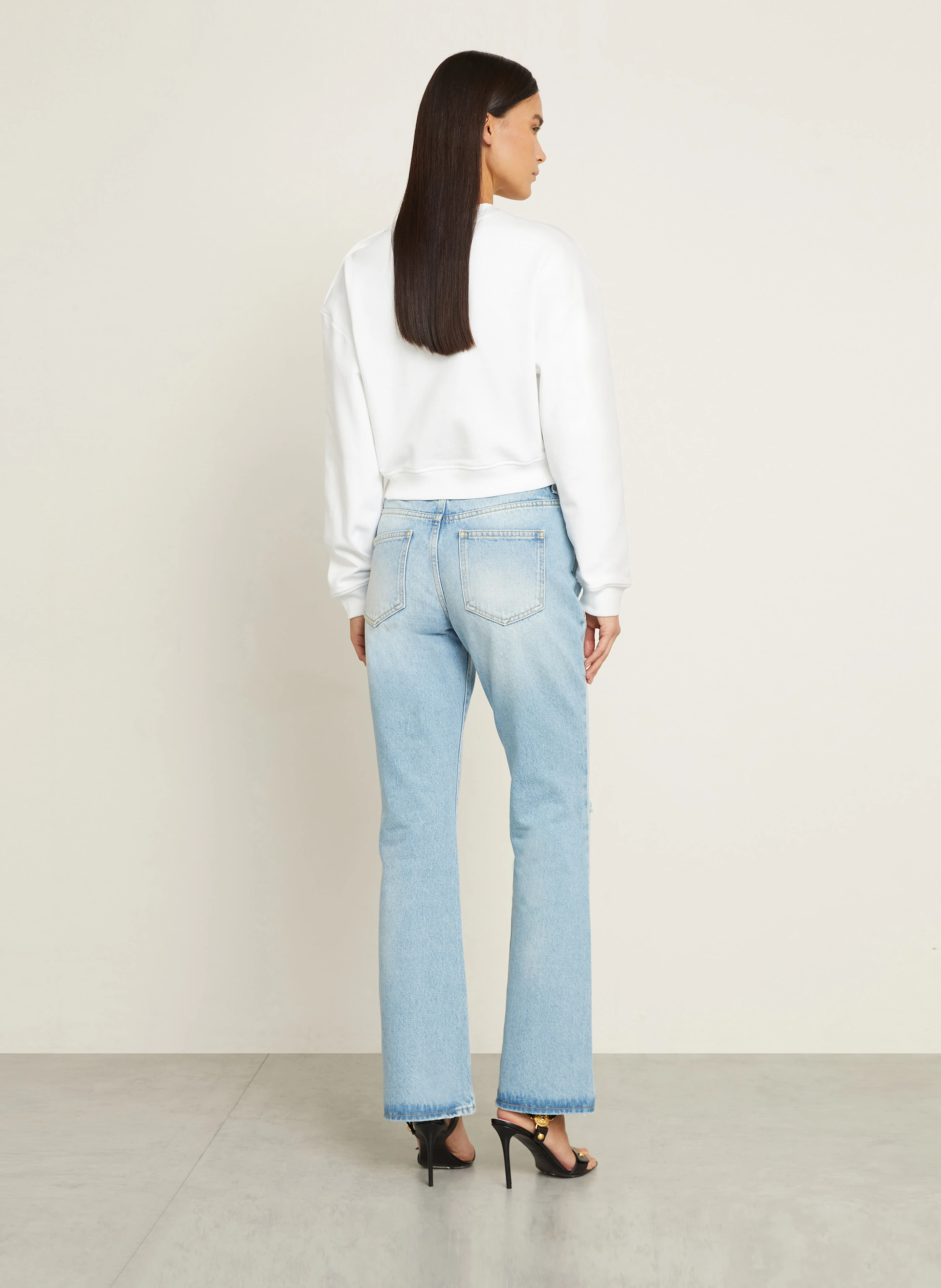 BALMAIN Cropped-Sweatshirt
