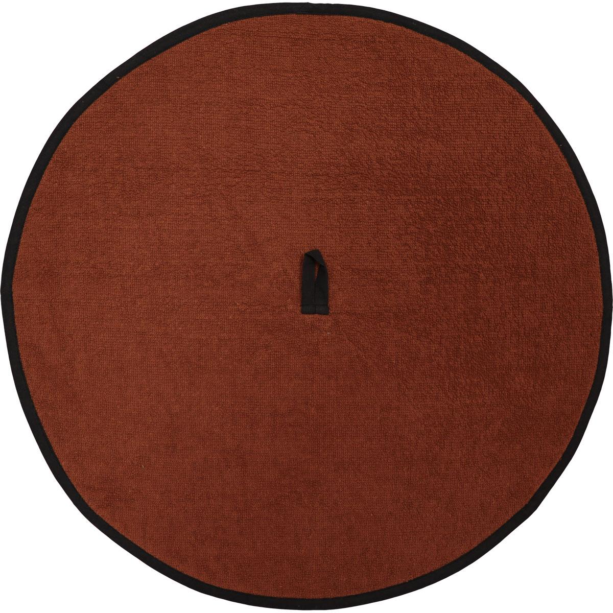 ESSUIE MAINS ROND D.60CM COTON BRIQUE