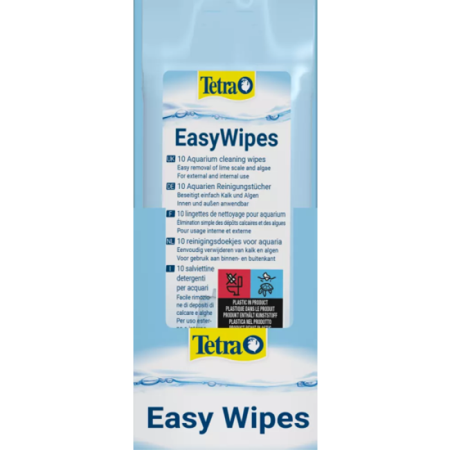 Lingettes Tetra EasyWipes pour aquarium Lot de 10