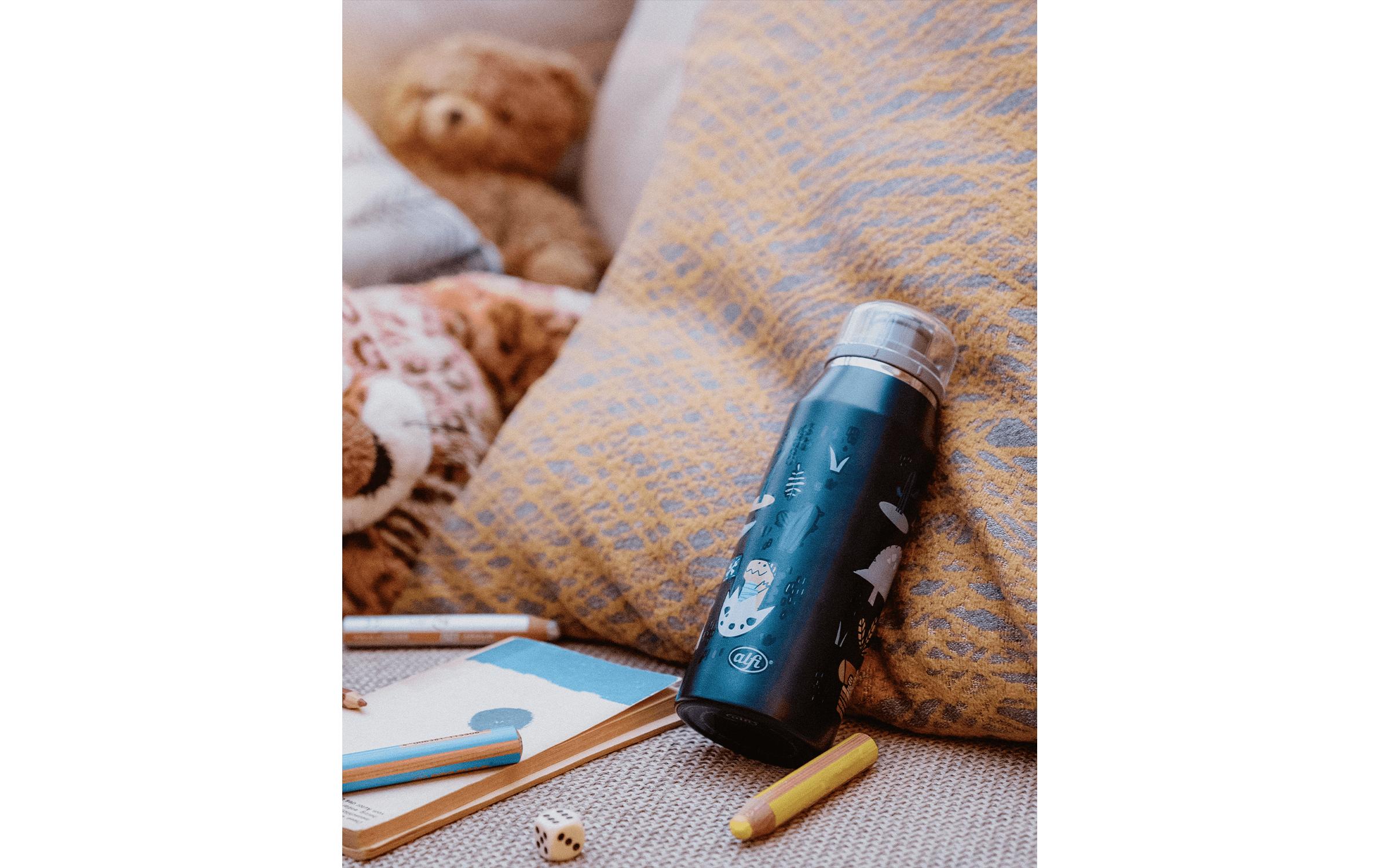 Thermosflasche Kids Dino Pirates 350 ml, BlauIsolierflasche