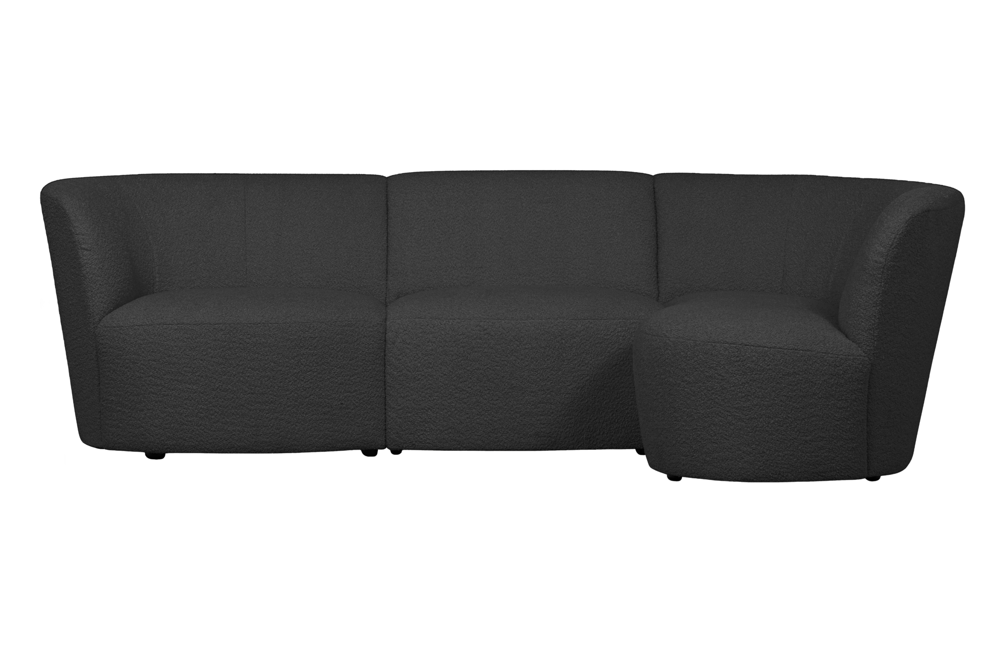 WOOOD Exclusive chaise longue element rechts Coco Coco chaise longue element rechts - Donkergrijs