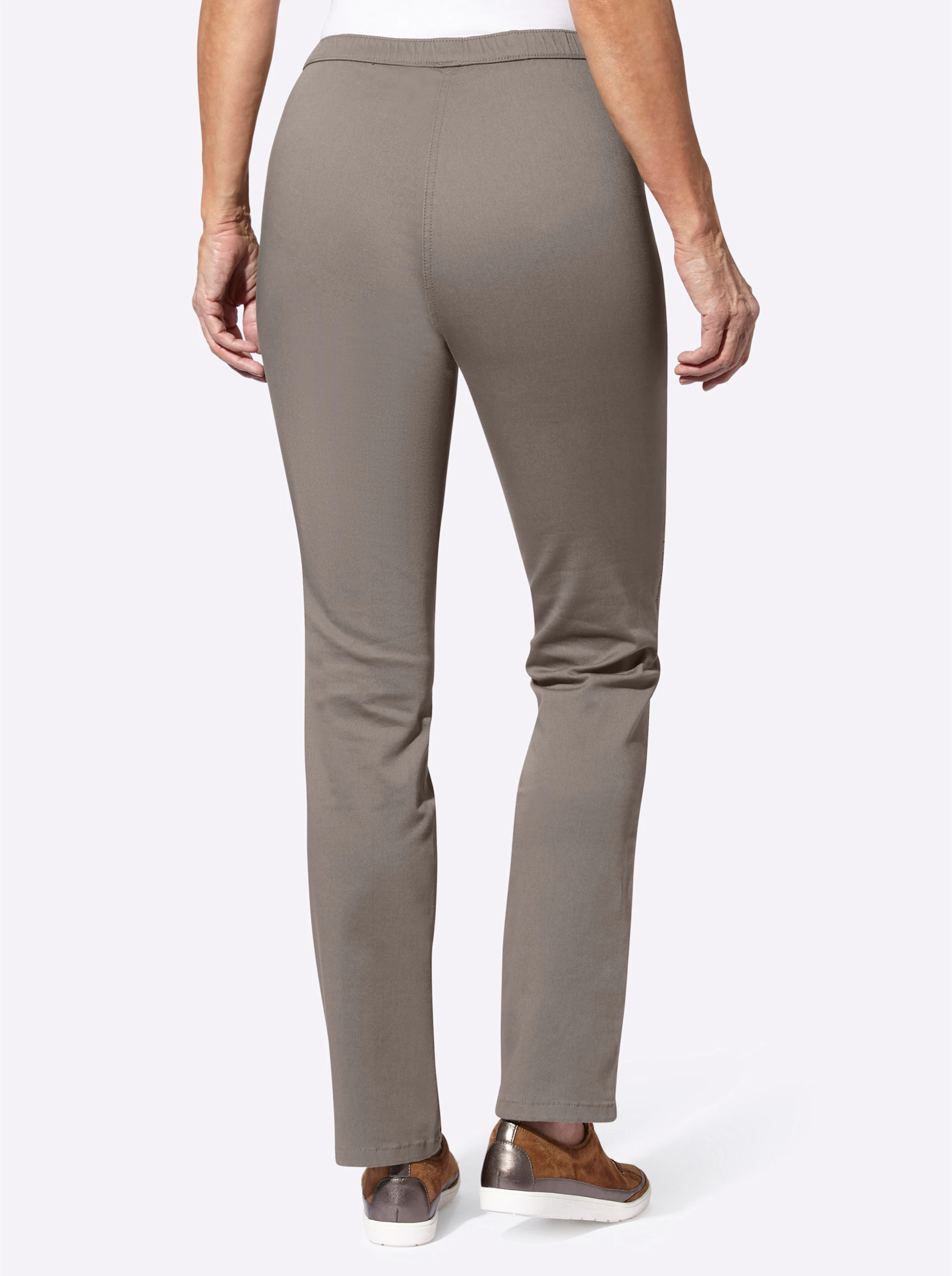Jeans in taupe