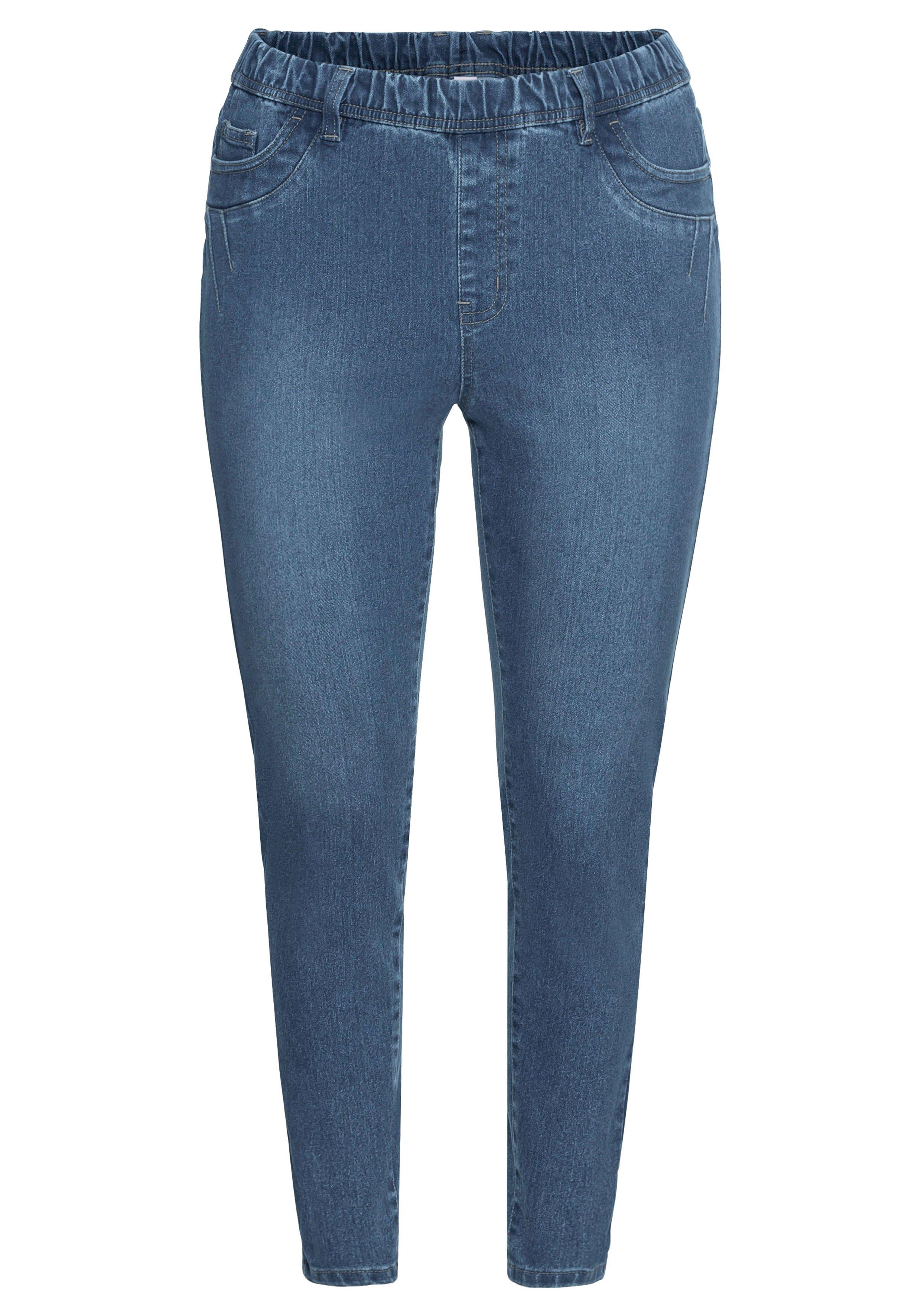 Jeggings mit Gummibund und Gürtelschlaufen