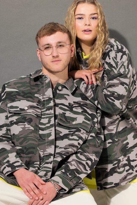 Hemd, oversized, Camouflage, Unisex