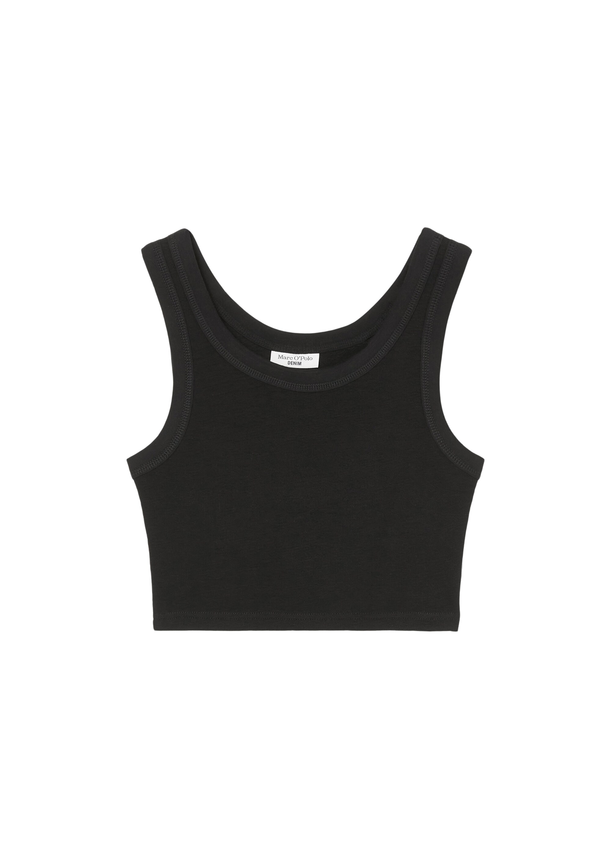 Crop Top slim aus strukturiertem Jersey