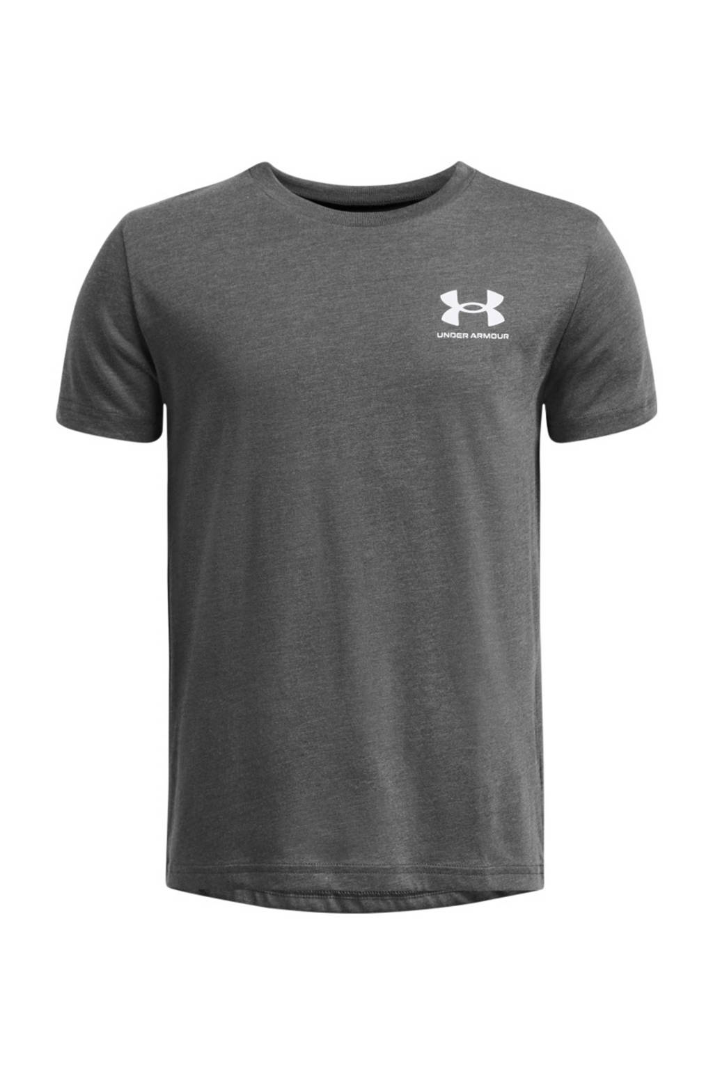 Under Armour sportshirt grijs/wit