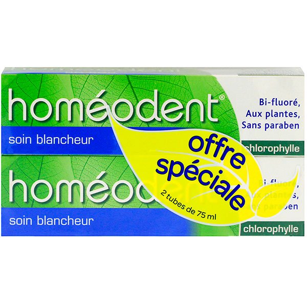 Dentifrice blancheur chlorophylle 2x75ml