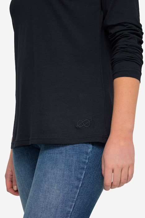 T-Shirt, V-Ausschnitt, 3/4-Ärmel, OEKO-TEX