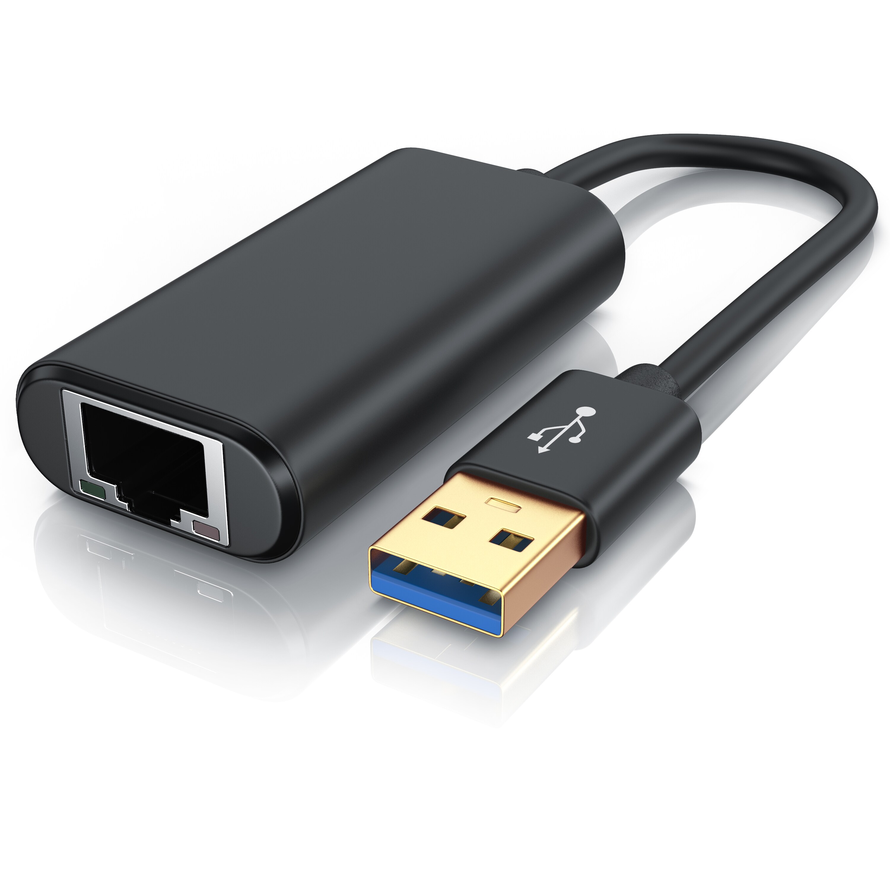 Primewire Netzwerk-Adapter, USB 3.0 auf RJ45 Buchse Netzwerkadapter kompatibel zu Nintendo Switch, 12 cm