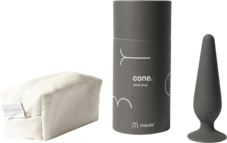 MAUDE Cone Buttplug - Small Trækul