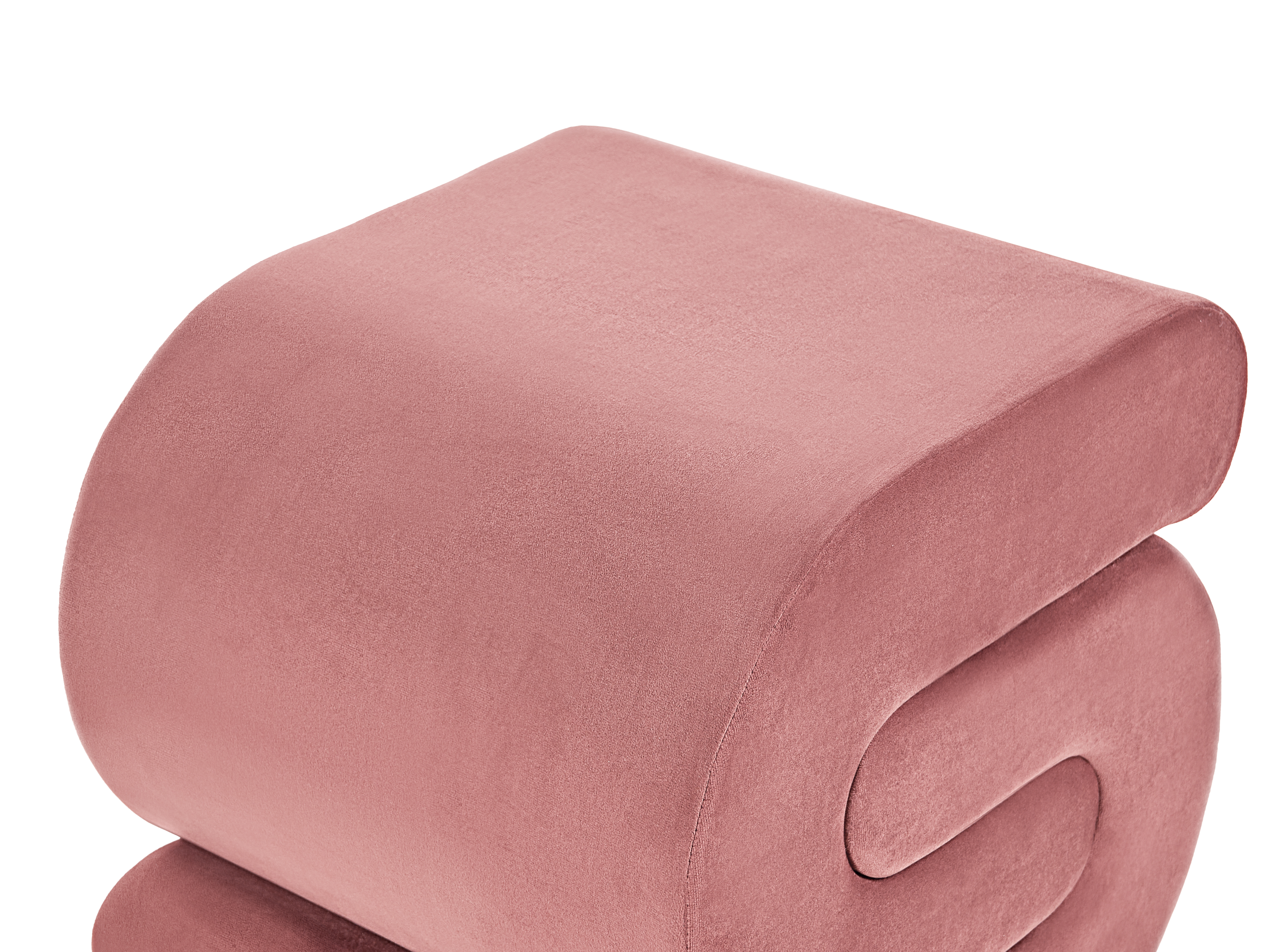 Poef ARCADIA Fluweel Roze
