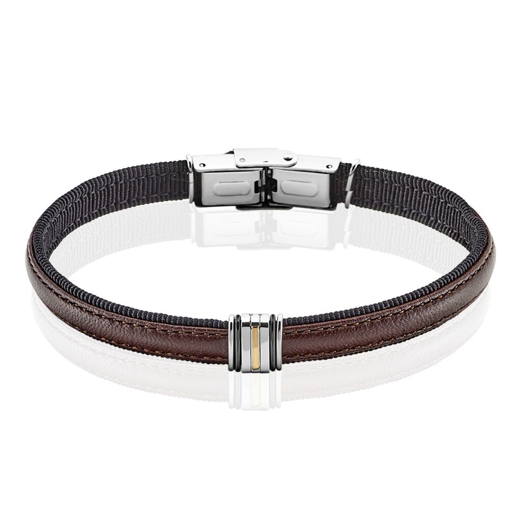 Bracelet Luciene Or Acier Bicolore