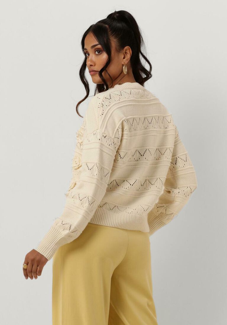 Y.A.S. beige y.a.s. vest yaspina ls knit cardigan s.