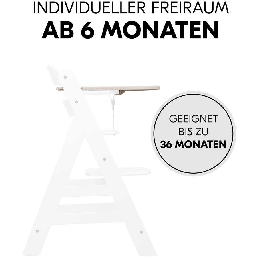 hauck Alpha Click Tray Speckle Beige