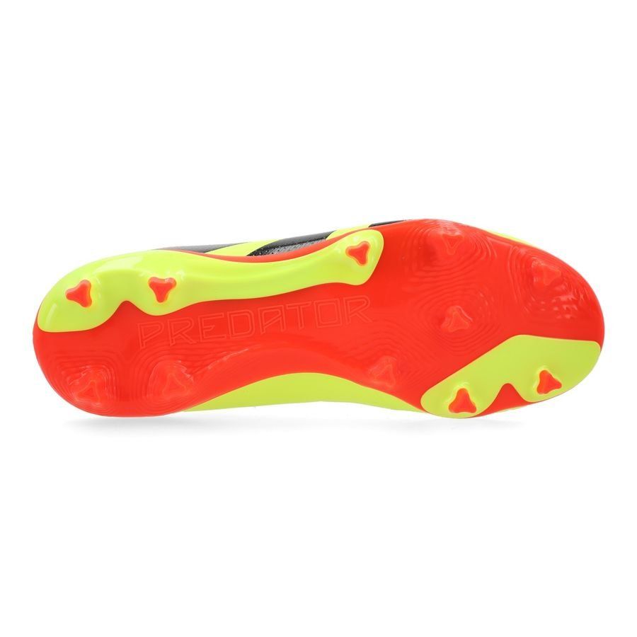 adidas Predator League Laceless FG Energy Citrus - Jaune/Noir/Rouge Enfant