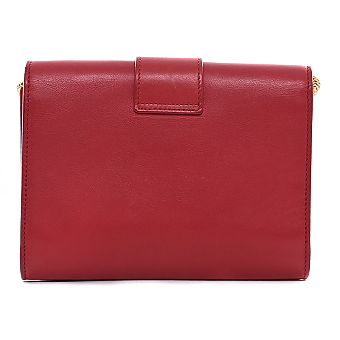 Saint Laurent Sac bandoulière Chyc Petit en Cuir rouge - Très bon état - L.17 cm