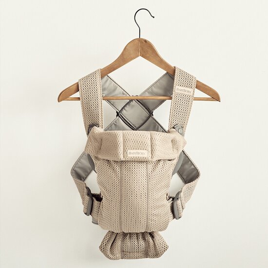 Porte-bébé Mini   Gris/Beige Mesh 3D        de               BabyBjörn