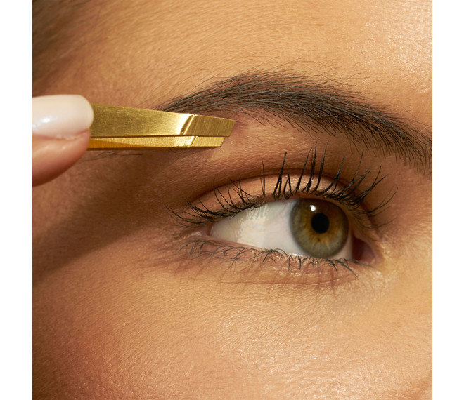 Tweezerman Ultra Präzision Pinzette Schräg, Gold