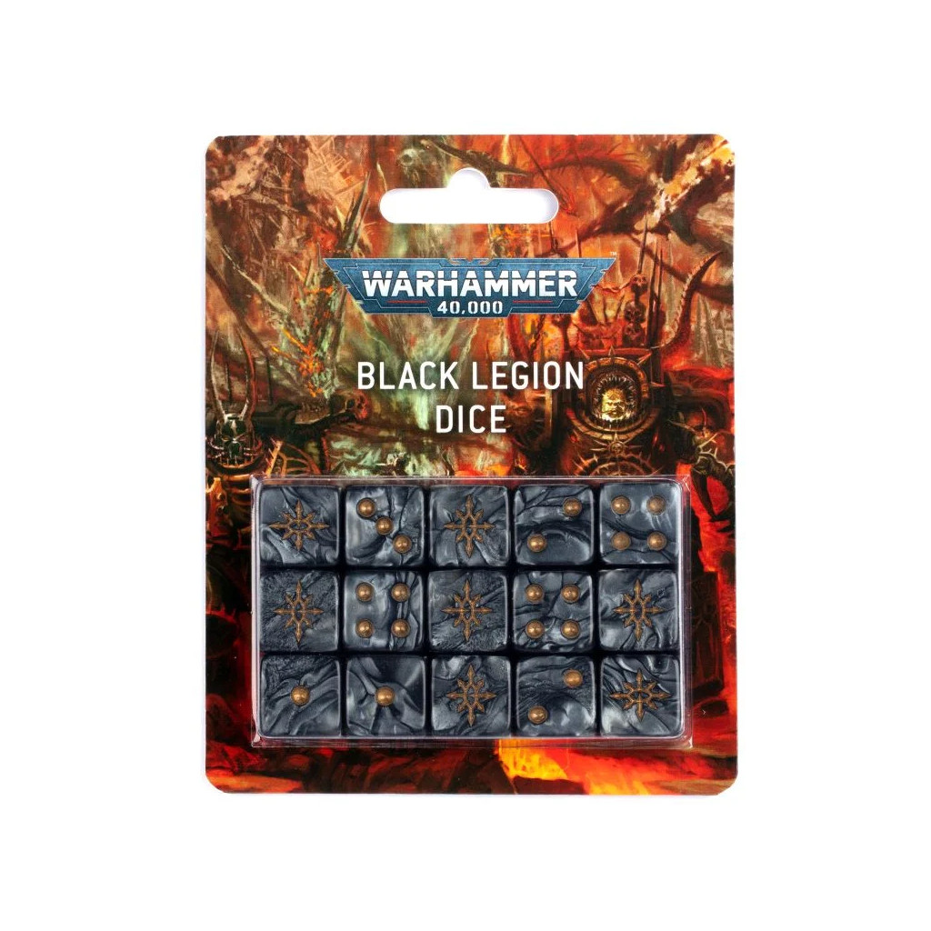 W40K : Heretic Astartes - Black Legion Dice Set