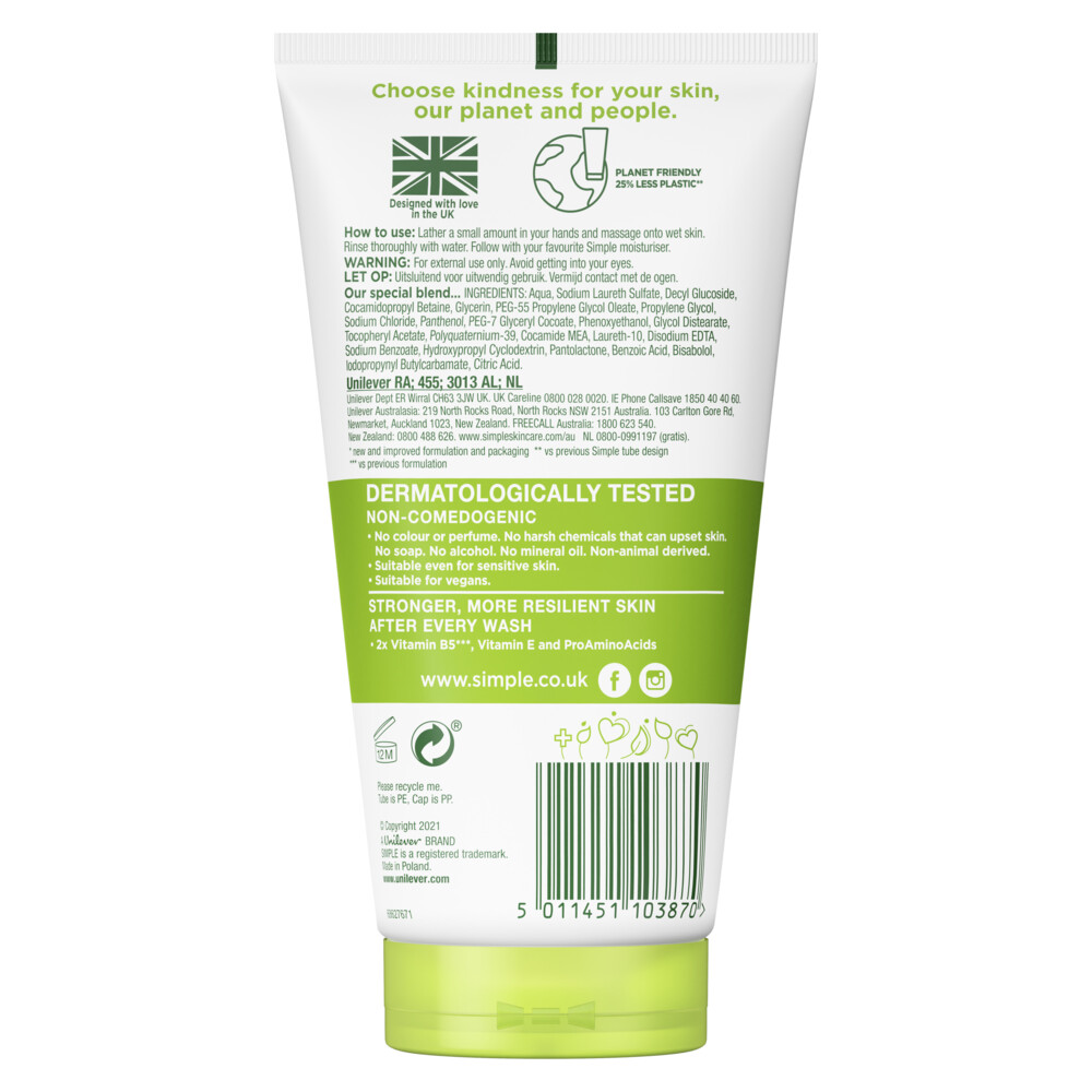 Simple Face Wash Hydraterend150 ml